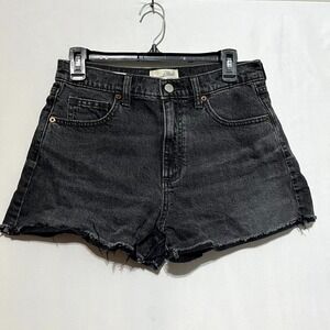Universal Thread 90s Cut-Off Shorts Women's 6 Black Denim‎ High-Rise